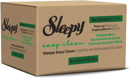 Sleepy Easy Clean Gelb| 6 Packungen Bundle (600 Blatt)